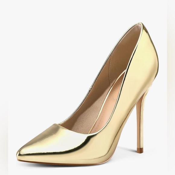 Gold Stiletto Heels - Picture 1 of 8
